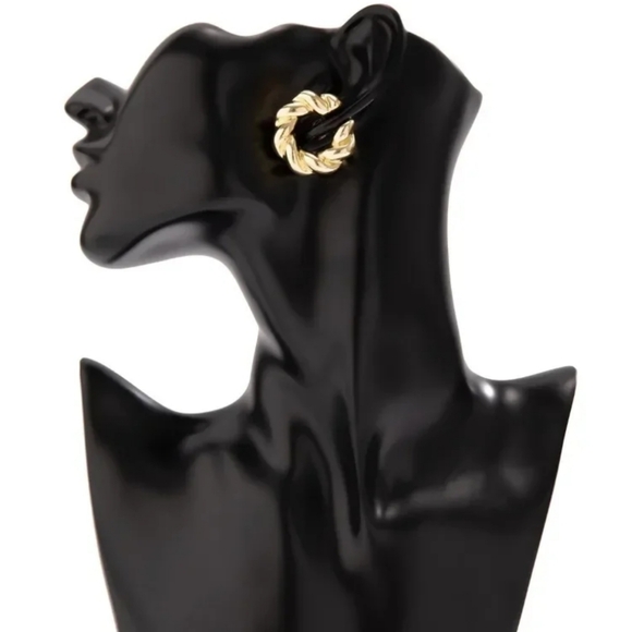 Stainless Steel Polished Gold Bold Ear Cuffs - Picture 6 of 6